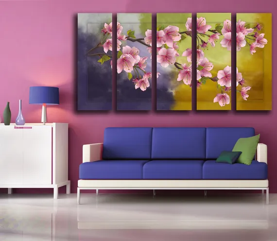 Модульная картина "Цветущее дерево"