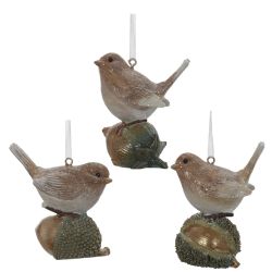 GAEM Фигурка декоративная подвесная "Птичка", L6 W3,5 H8 см, 3в.