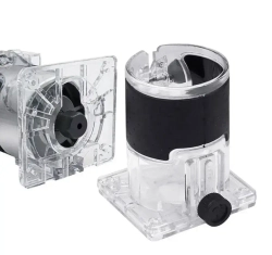 1 шт. Основание (база) для крепления кромочного фрезера насадка шаблон для фрезерования по дереву пазов БЕЗ ШЕСТЕРНИ