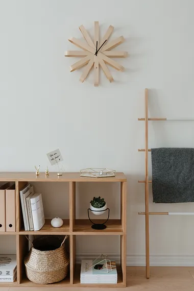 Часы настенные Ribbon Ø51 см дерево