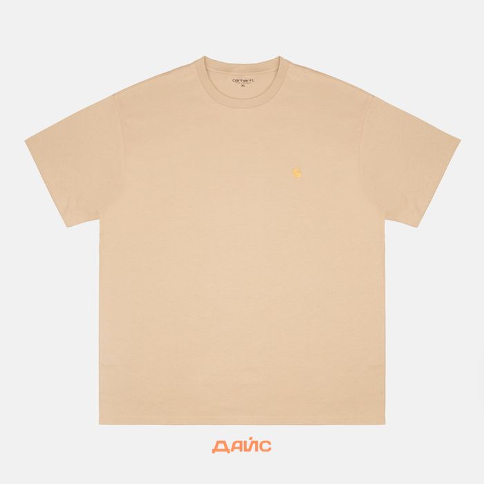 Футболка мужская Carhartt WIP Chase артикул:I026391_sable - купить в магазине Дайс