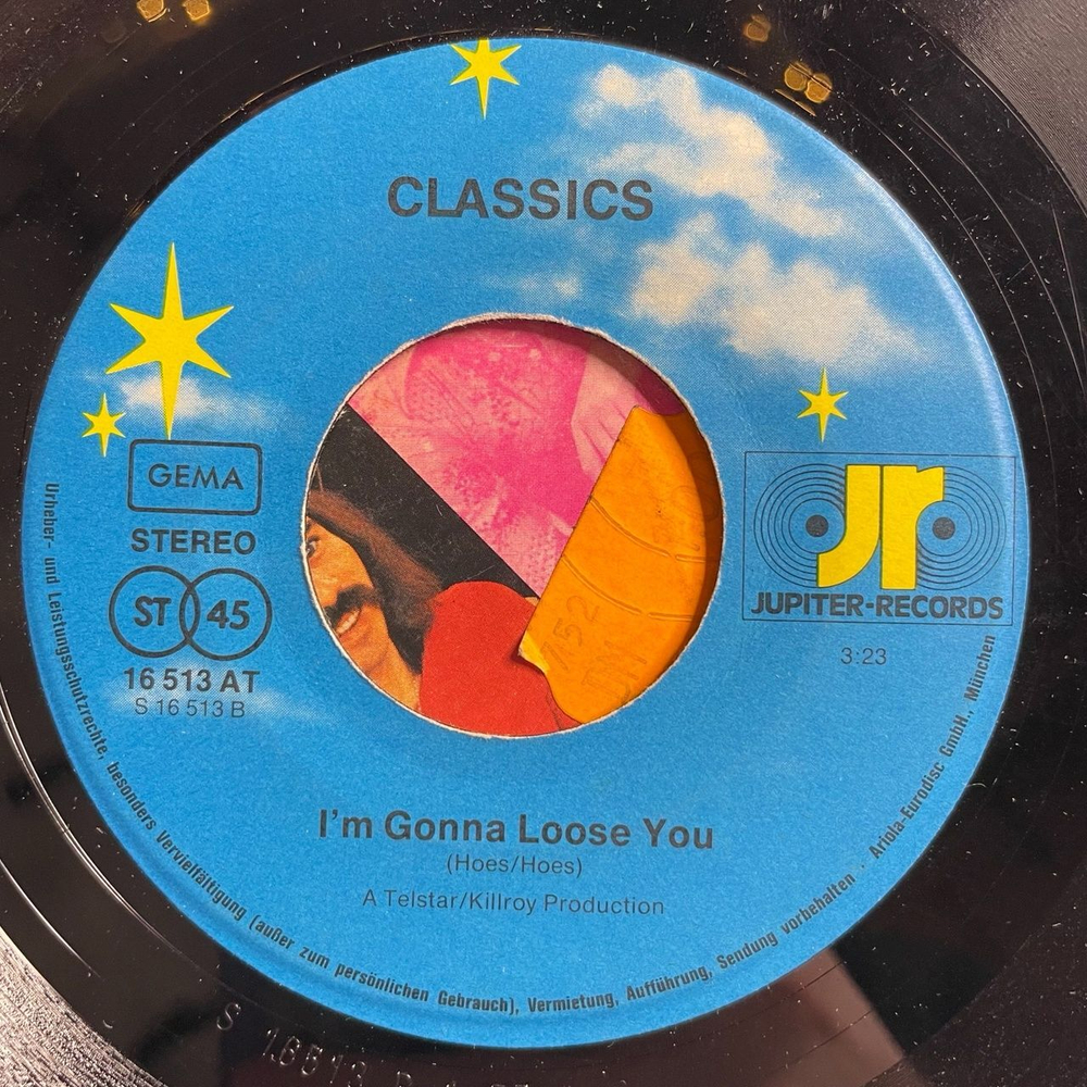 Винтажная виниловая пластинка LP The Classics My Russian Lady (Germany 1975) 7 дюймов, 45 RPM, Single