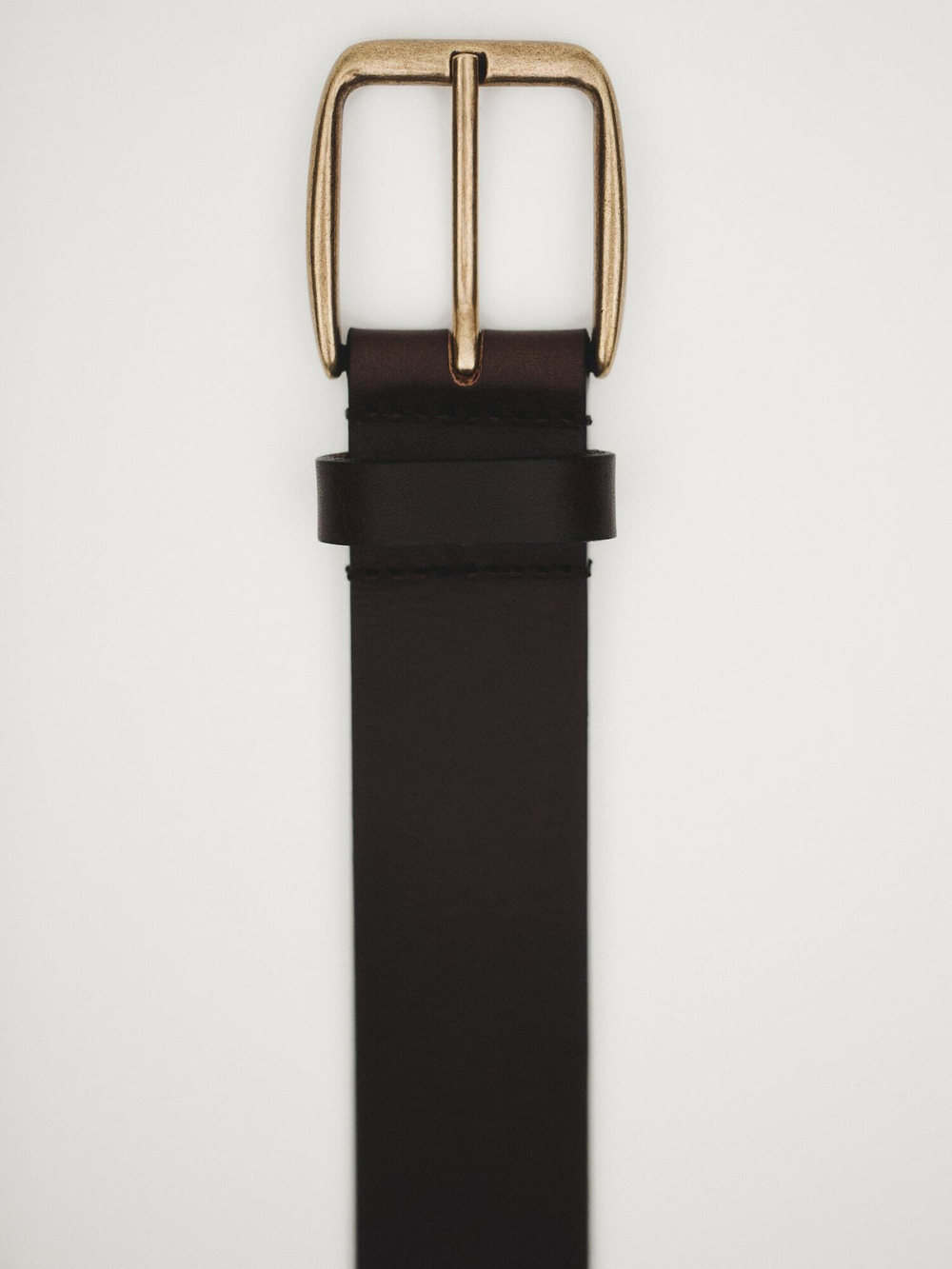 Massimo Dutti Кожаный ремень, коричневый