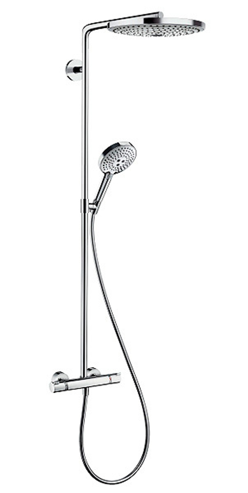Hansgrohe 27133400 Raindance Select S 300 2jet Showerpipe, 1/2, белый/хром