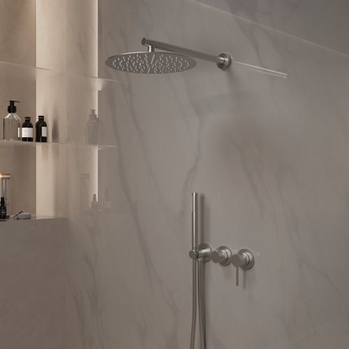 Душевой комплект Vincea Groove VSFW-4G01BN встраиваемый, 2 режима, 30см верх душ, брашированный никель