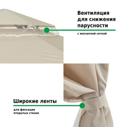 Шатер-беседка Green Glade 1080 2х2х2м полиэстер