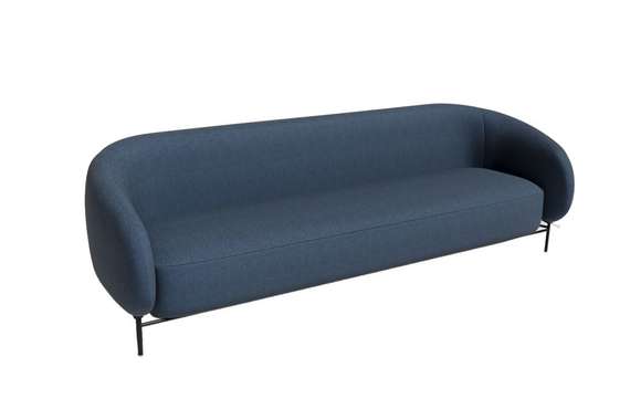 Belt Диван трёхместный BLT-3 Сан 19/Металл Черный 2210*850*730