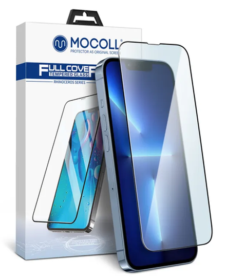 Защитное стекло iPhone 14 / 13 / 13 Pro  6.1" Mocoll (черный)