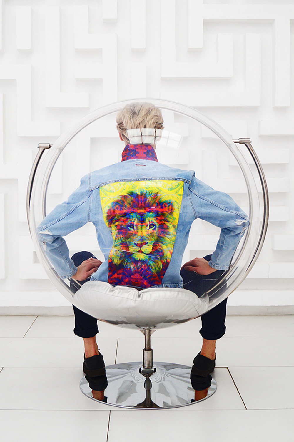 LIGVIANNI Джинсовая куртка Denim Jacket Lion
