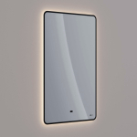 Зеркало Lemark MIOBLACK 50х80 см с интерьерной подсветкой, с подогревом