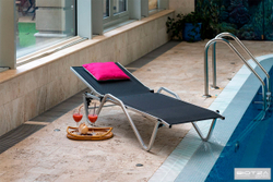 Шезлонг металлический Hera, антрацит