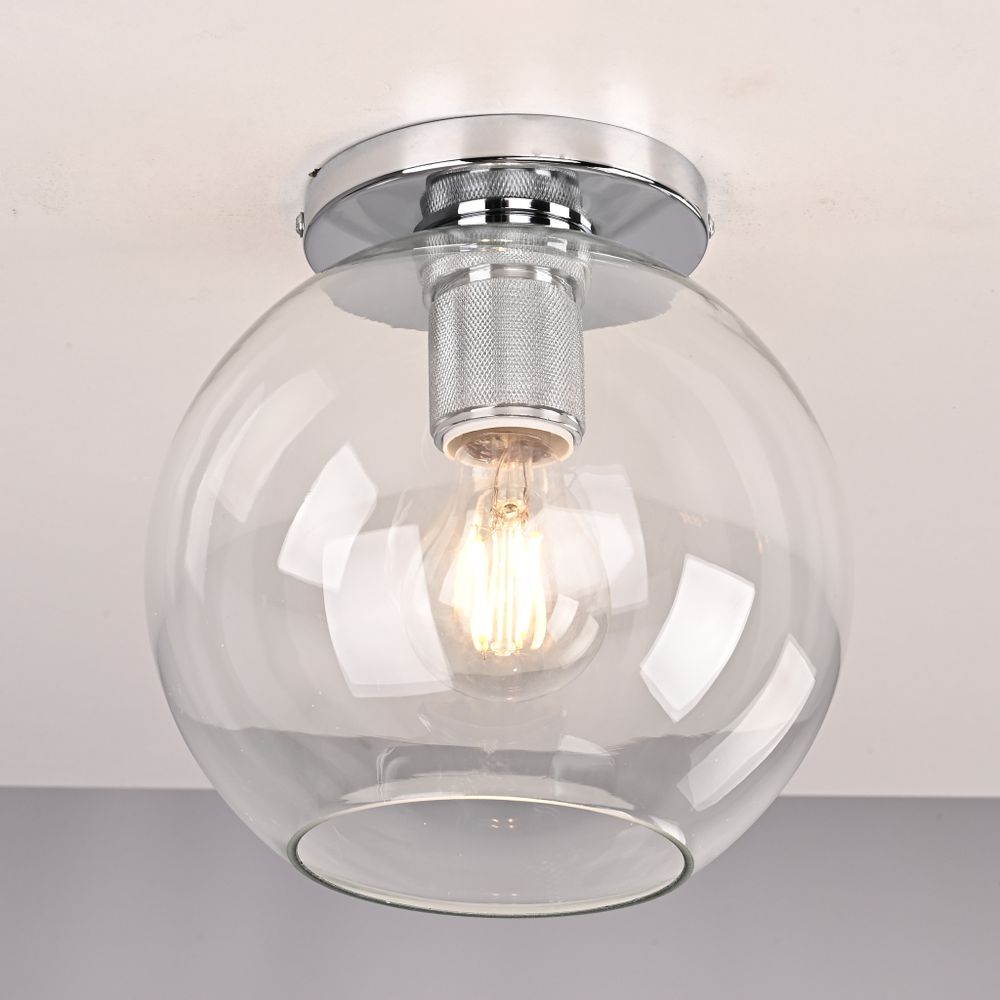 Потолочный Светильник Rh Utilitaire Globe Shade Flushmount By Imperiumloft
