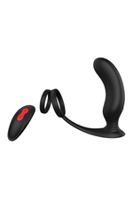 Черный массажер простаты REMOTE P-PLEASER