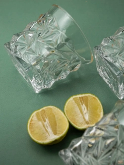 Набор бокалов кристалл, 300 мл. 6 шт. с золотой каймой