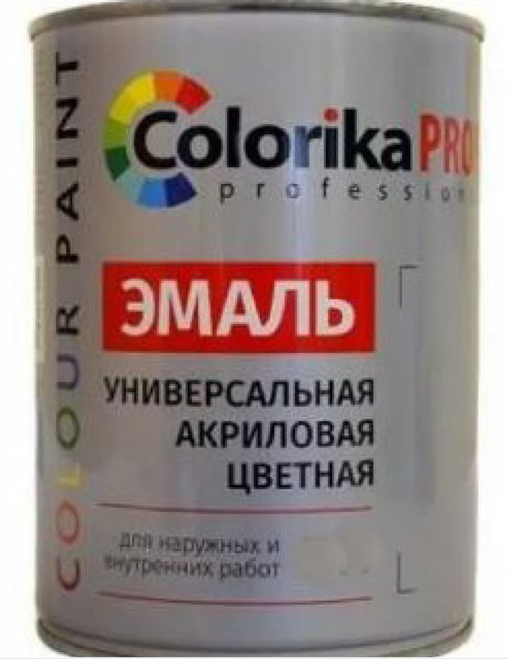 Эмаль акриловая 0,9 л красная Colorika Prof