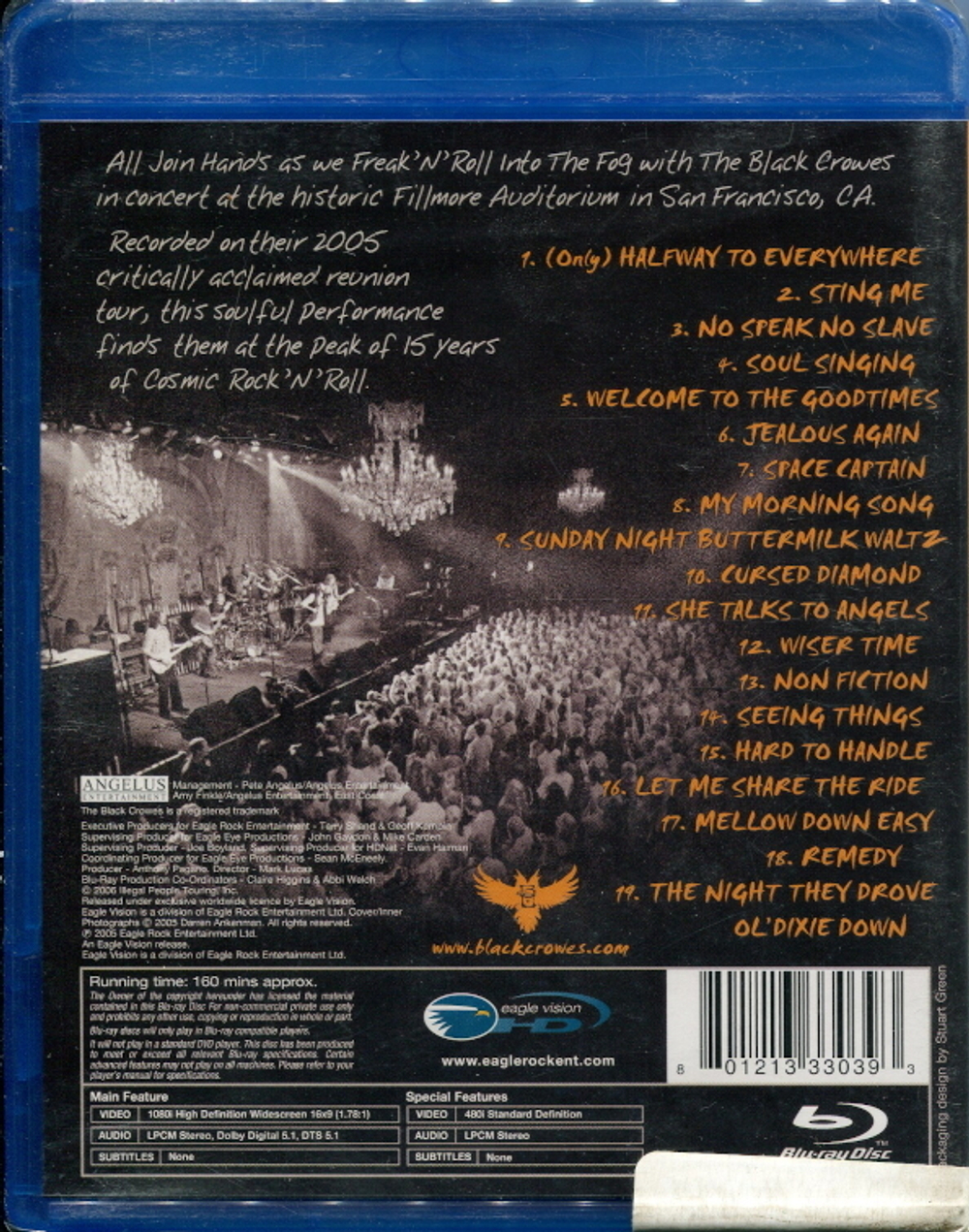 The Black Crowes / Freak 'N' Roll...Into The Fog - The Black Crowes All Join Hands, The Fillmore, San Francisco (Blu-ray)