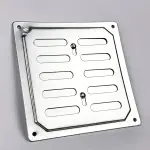 Решетка металлическая регулируемая 155х155 хромированная