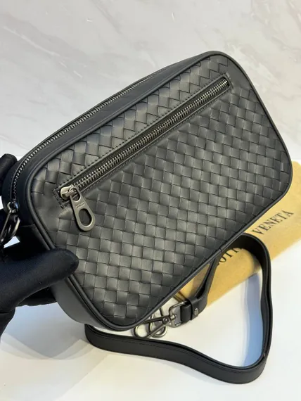 Клатч мужской Bottega Veneta Intrecciato черный