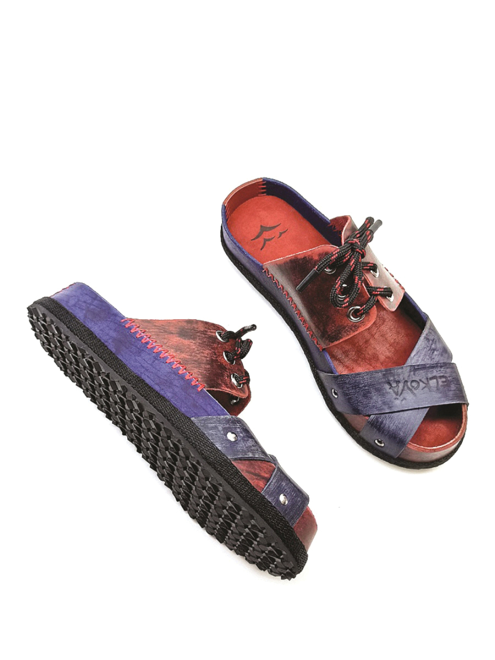 Шлёпанцы "Blue&Red"