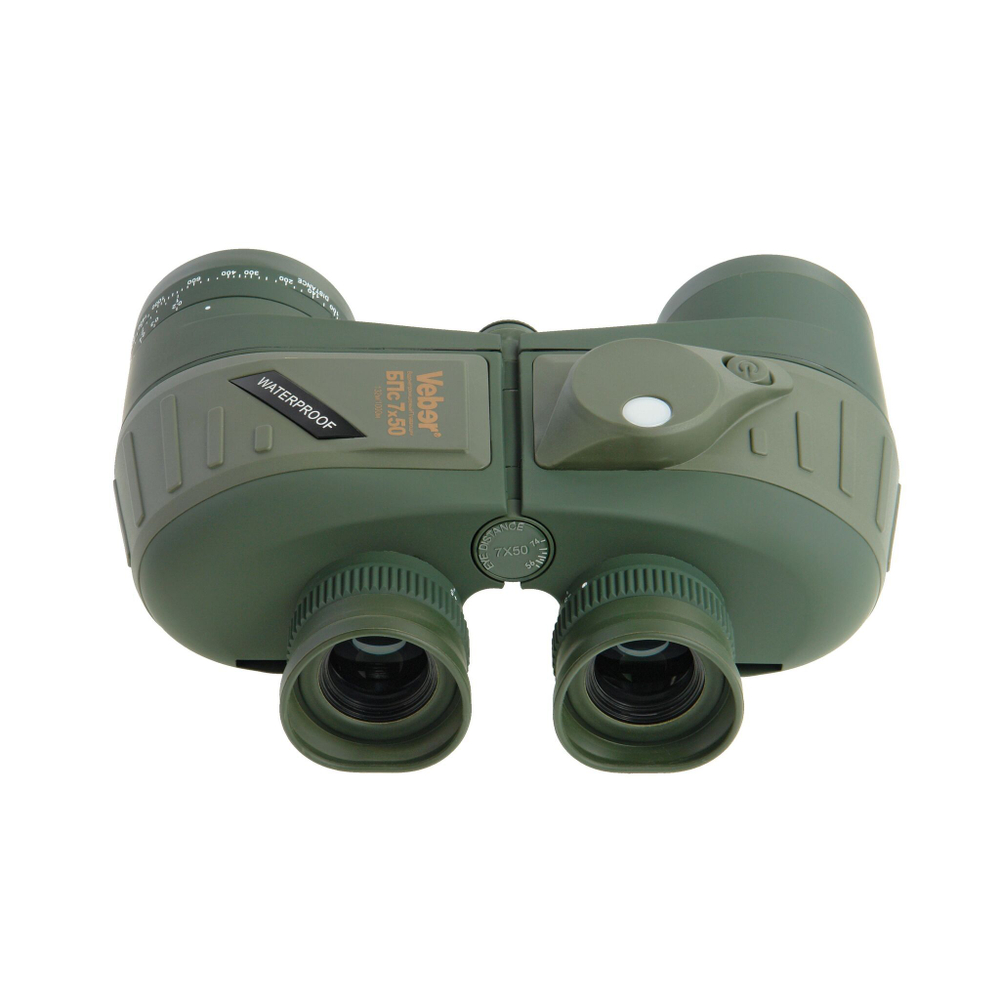 Бинокль Veber Waterproof 7x50 БПс плавающий с компасом
