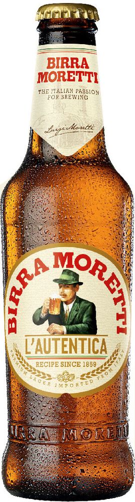 Пиво Бирра Моретти / Birra Moretti 0.33 - стекло