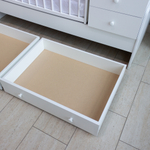 Кровать детская с комодом и ящиками "Колибри" (белый)