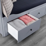 Кушетка с 3 ящиками - IKEA HEMNES/ХЕМНЭС ИКЕА, 83х209х89 см, серый