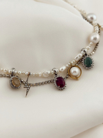 Колье с натуральными камнями