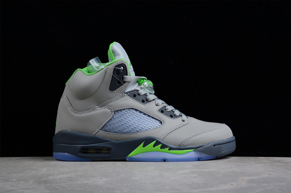 All green jordan 5 top