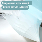 Папка-конверт на кнопке DELI "LonGreen", А4, 8 отделений, ассорти