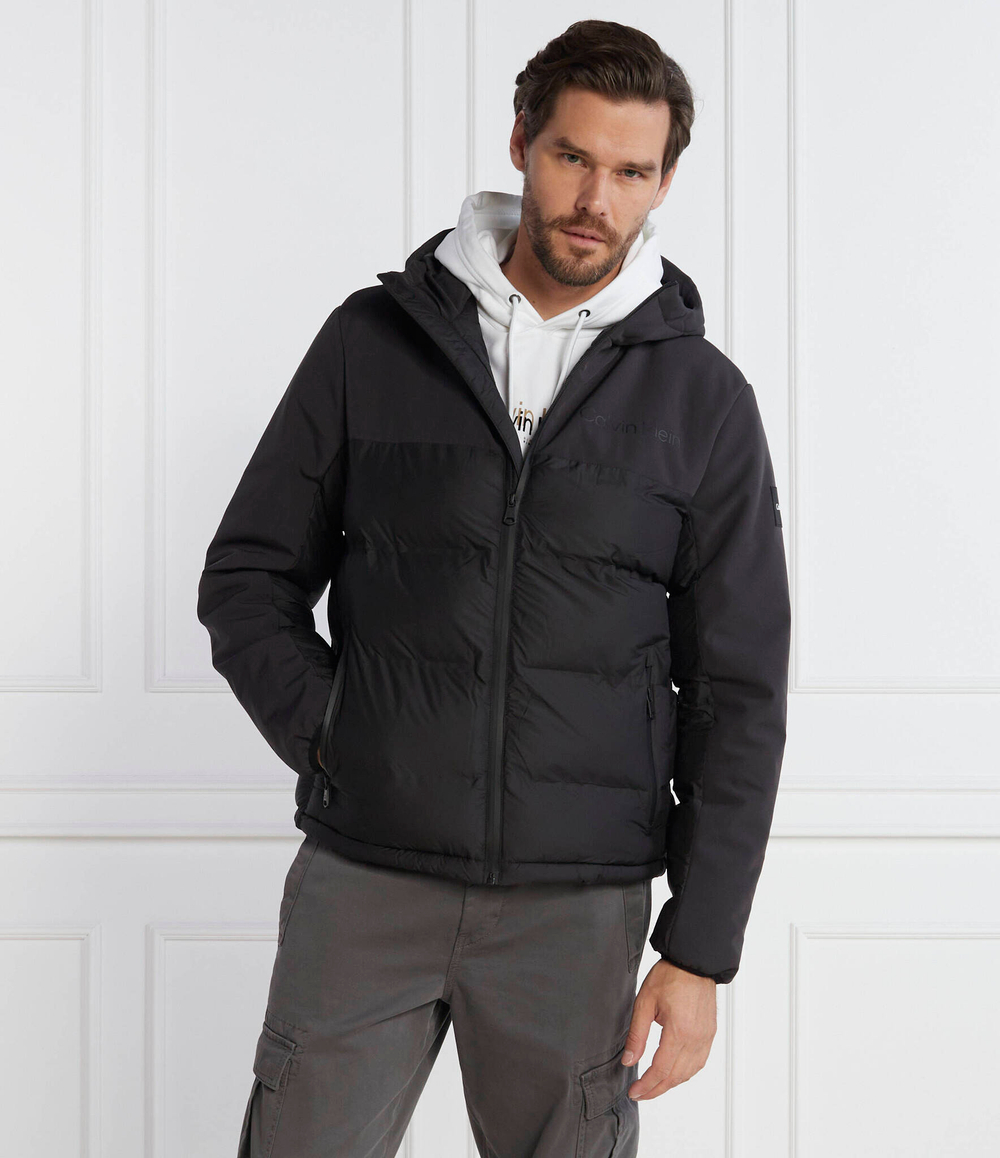 Куртка MIX MEDIA QUILT HOOD Calvin Klein - черный(K10K111889)