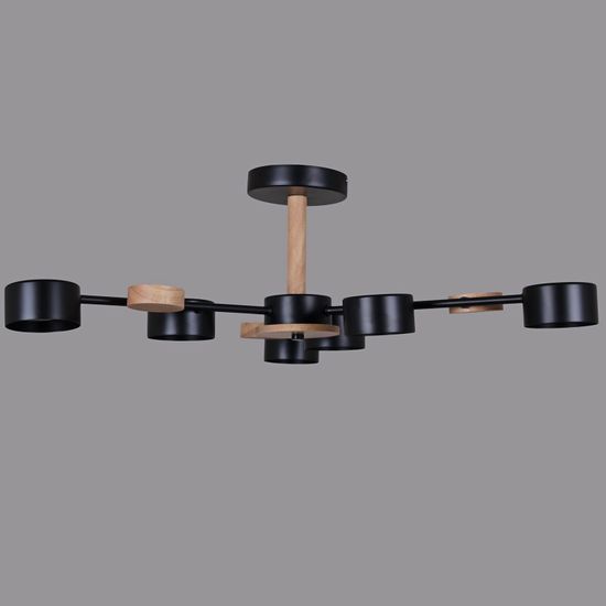 03758-0.3-06 BK+WOOD GX53 светильник потолочный