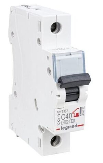 Автоматический выключатель Legrand TX3 C40A 1П 6000 404032