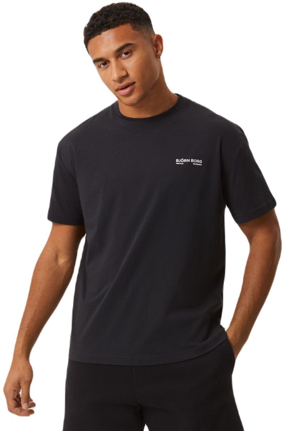 Теннисная футболка Bjorn Borg Training T-Shirt - black beauty