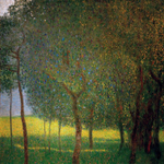 Картина для интерьера "Фруктовые деревья", художник Климт, Густав Настене.рф