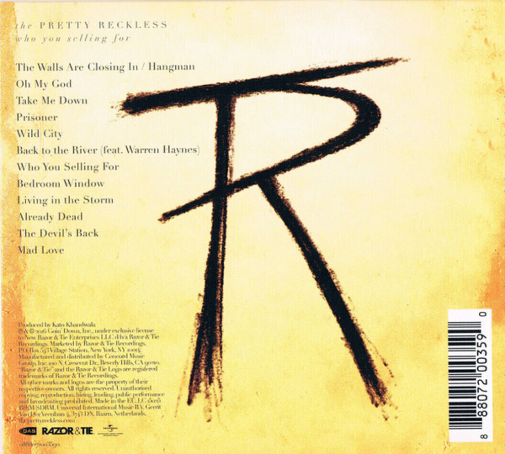 The Pretty Reckless / Who You Selling For (CD)