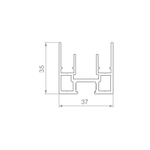 Горизонтальный профиль SWD/SLD.Scope 37/35/3200 profile AL (3,2 м)