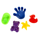 Набор для игры в песок 5 формочек, сет. HF106