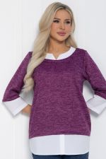 Джемпер Нежный акцент (сиреневый) Б12616-4 LT Collection