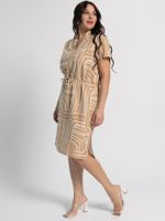 Платье льняное Лукерья (бежевое) П15938-1М LT Collection