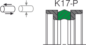 Уплотнение поршня K17-P