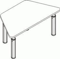 Стол фигурный детский регулируемый по высоте СДРт-9, ЛДСП, Альтерна, г. Екатеринбург