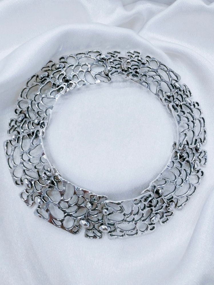 &quot;Индиго&quot; ожерелье в серебряном покрытии из коллекции &quot;Гауди&quot; от Jenavi с замком пряжка