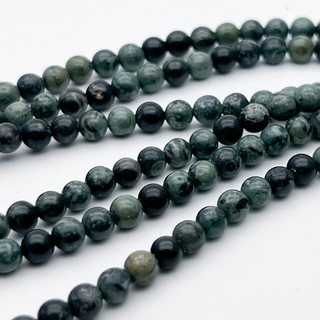 "Яшма Камбаба" бусины (риолит), диаметр около 4,5-4,7 мм, цена за нить 38 см