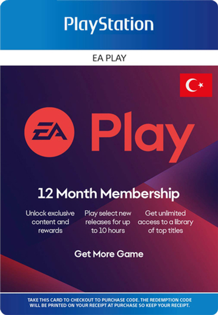 EA Play Турция: 12-месячная подписка [услуга покупки подписки в аккаунт PSN Турция]