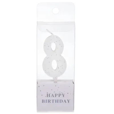 Свеча для торта Цифра Фактура «8» 4,6 см