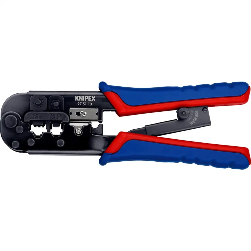 Инструмент для опрессовки штекеров типа Western чернёные 190 мм Knipex 97 51 10 SB