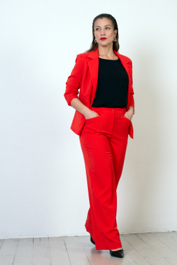 Жакет женский 3736зпб, пламя #479Пла043736зпб