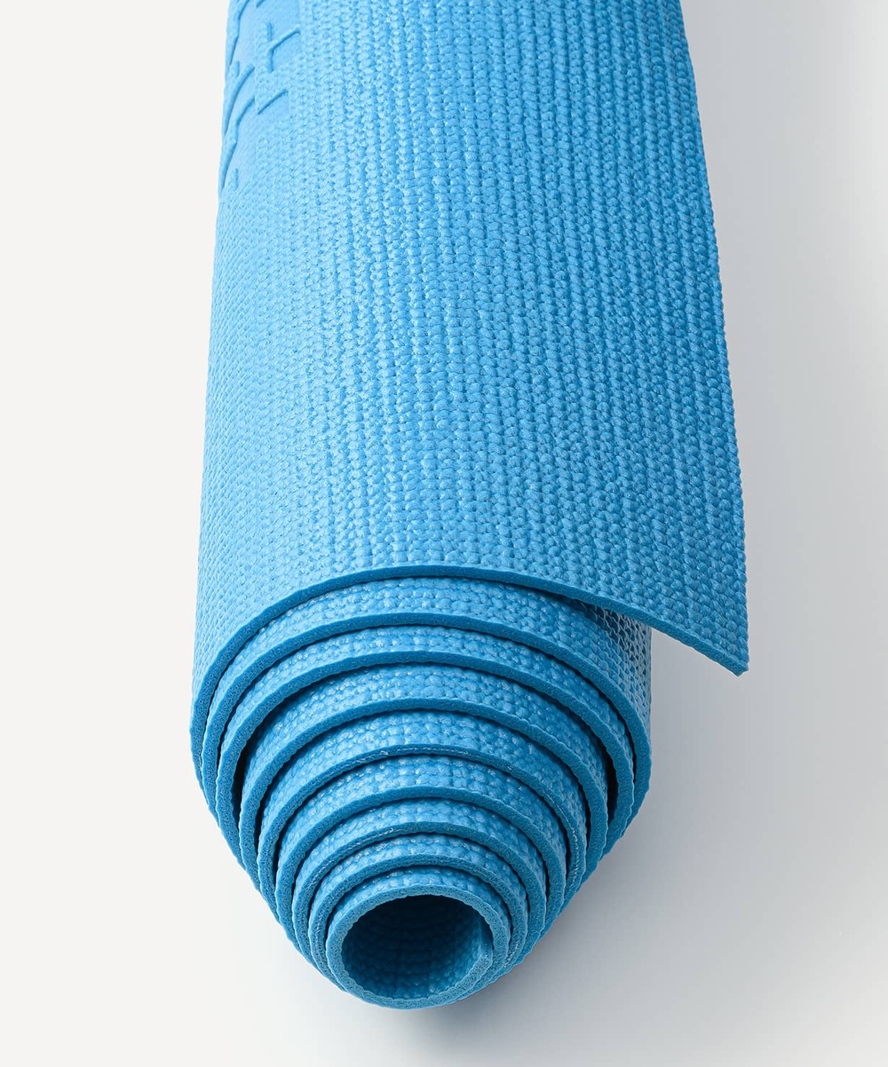 Коврик для йоги и фитнеса FM-101, PVC, 183x61x0,3 см, синий