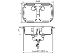 Мойка POLYGRAN F-150 опал № 328